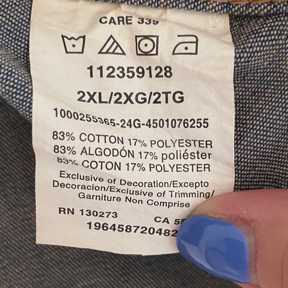 NWT Wrangler Blue Lightweight Denim Shirt Jacket - Picture 5 of 7